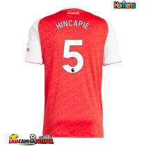 Camisa de Futebol Arsenal Piero Hincapie #5 Equipamento Principal 2025-26 Manga Curta